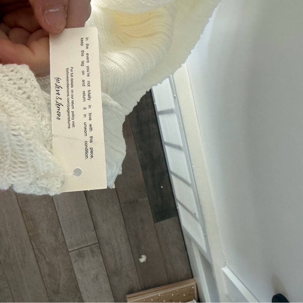 NWT For Love & Lemons Mayfair Maxi Dress in White - Picture 6 of 6